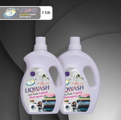 LIQWASH LIQ WASH Easy Wash Liquid Detergent (2 L ) Fresh Liquid Detergent(2 x 1000 ml)