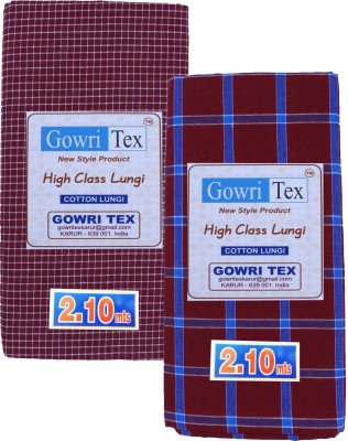 GOWRI TEX Striped Multicolor Lungi