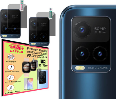 DAFFIN Back Camera Lens Glass Protector for VIVO Y21T(Pack of: 2)