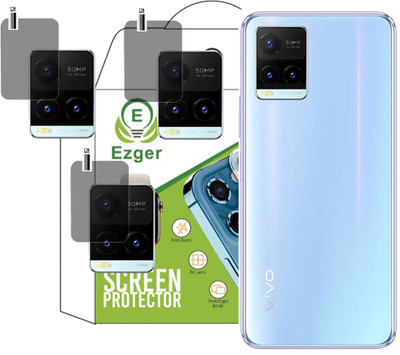 EZGER Back Camera Lens Glass Protector for VIVO Y21T(Pack of: 3)