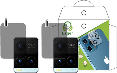EZGER Back Camera Lens Glass Protector for VIVO Y21T(Pack of: 2)