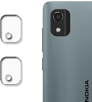 tombik Back Camera Lens Glass Protector for BCC-ODR-Nokia C2 2nd Edition LENS PACK-2(Pack of: 2)