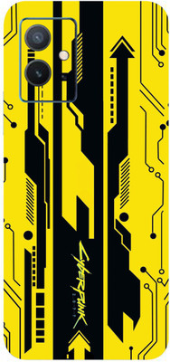 Mclaxa Yellow Cyberpunk Mobile Back Skin, Yellow Cyberpunk, VIVO Y75 5G Mobile Skin(Yellow Cyberpunk Skin With Super Matte Finish)