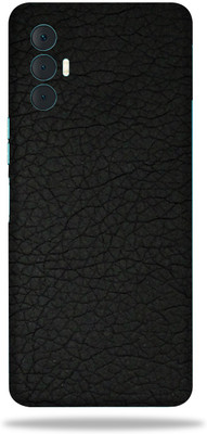 WeCre8 Skin's Tecno Spark 8 Pro, Leather Black Mobile Skin(Black)