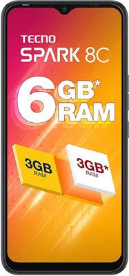 Tecno Spark 8C (Magnet Black, 64 GB)(3 GB RAM)