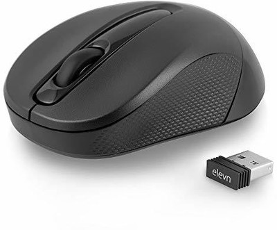 Elevn Ergo11 Wireless Ambidextrous Optical Mouse with Bluetooth(2.4GHz Wireless, Black)
