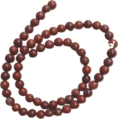 Maitri Export Maitri export Red Jasper 6mm line (pack of 1) Agate Stone Necklace