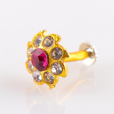 Matrashakti Gold-plated Plated Alloy Nose Stud