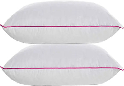 Texlux Microfibre Solid Sleeping Pillow Pack of 2(Hot Pink)