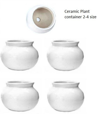 OriginalCeramics Plant Container Set(Pack of 5, Ceramic)