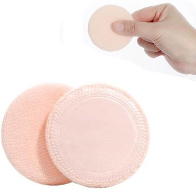 AKADO Multipurpose Dry and Wet Make up Cosmetic Eye Face Powder Puff Sponge -2 Pc