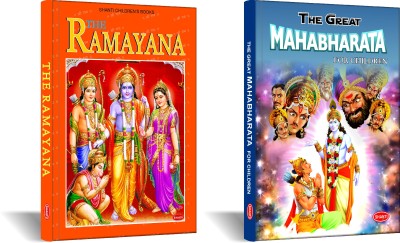 Ramayana & The Great Mahabharata Story Book For Children - English ( Set Of 2 Books ) Hard Bound(Hardcover, Aakarti)
