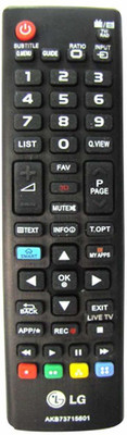 SHAILRON lg akb73715601 led/LCD tv Remote Controller L G Remote Controller(Black)
