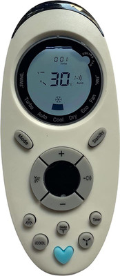 Nij OID-01058 AC Compatible For  Display Ac Remote Control *With Backlight* Onida Remote Controller(White)
