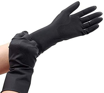 NARV Home Bathroom Toilet Kitchen Platform Floor All Cleaning Purpose B-11 Wet and Dry Glove Set(Free Size Pack of 10)
