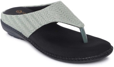 ORTHO JOY Women Wedges(Green , 8)