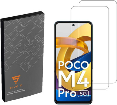 FIVE-O Tempered Glass Guard for Xiaomi Mi Poco M4 Pro 5G-(Pack of 2)