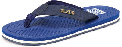 World Wear Footwear Men Flip Flops(Blue , 9)