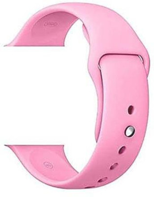 Vatsin Soft Silicone Strap for iWatch 42mm/44mm, Compatible with Watch 1/2/3/4/5 Smart Watch Strap(Pink)