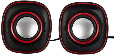 TERABYTE 008 Clarion Mini Speaker USB -2.0 & 3.5 mm Jack For Laptop And Desktop 2 W Laptop/Desktop Speaker(Multicolor, 2.0 Channel)