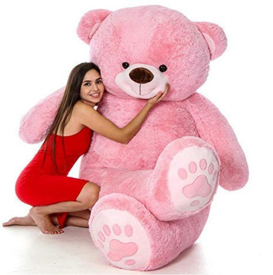 RSS SOFT TOYS Soft Teddy bear 3 Feet Pink Color  - 90 cm(Pink)