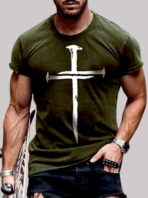 The Million Club Graphic Print Men Round Neck Green T-Shirt