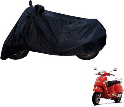 THE REAL ARV Two Wheeler Cover for Piaggio(Vespa LX, Black)