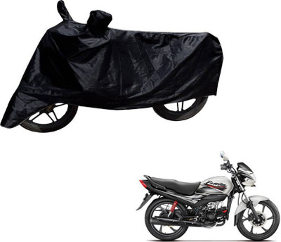 THE REAL ARV Two Wheeler Cover for Hero(Passion, Black)