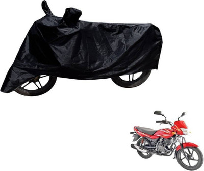 THE REAL ARV Two Wheeler Cover for Bajaj(Platina 100 DTS-i, Black)
