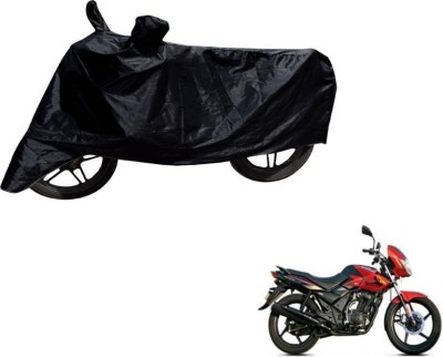 THE REAL ARV Two Wheeler Cover for TVS(Flame DS 125, Black)