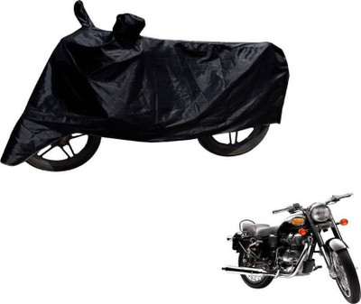 THE REAL ARV Two Wheeler Cover for Royal Enfield(Bullet 500, Black)
