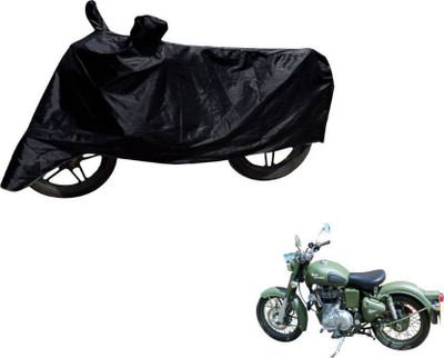 THE REAL ARV Two Wheeler Cover for Royal Enfield(Battle, Black)