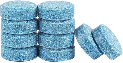 BKENTERPRISE7 Car Accessories in 10PCS/1Set Car Wiper Detergent Effervescent Tablets Washer Auto Windshield Cleaner Glass Wash Cleaning Tablets Tablet Concentrate Vehicle Glass Cleaner(10 ml)
