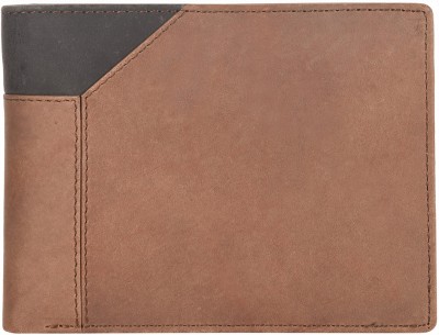 Leatherman Fashion Boys Casual, Formal Brown, Black Genuine Leather Wallet(8 Card Slots)