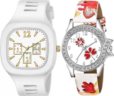 REGARDS REGARDS BEAUTIFUL LOVER’S CHOICE STYLISH GENTS AND LADIES COMBO LATEST NEW Analog Watch  - For Couple