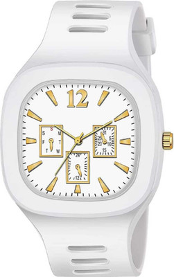 TYMU Miller Analog White Watch White Analog Girls & Boys Square watch Analog Watch  - For Boys