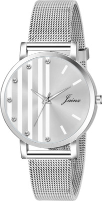 JAINX JW687 Silver Steel Mesh Chain Analog Watch  - For Women