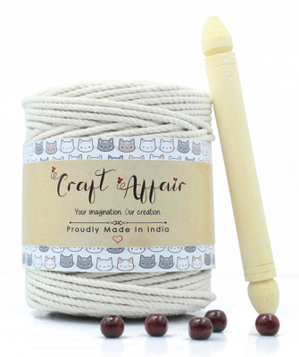 Craft Affair Off White Thread(200 m Pack of1)
