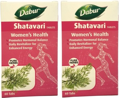 Dabur Shatavari Tablet for Women Health 60tablet pack of 2(Pack of 2)