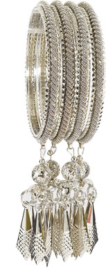 NMII Metal Bangle Set(Pack of 4)