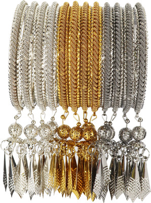 NMII Metal Bangle Set(Pack of 12)