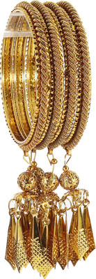 NMII Metal Bangle Set(Pack of 4)