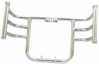 WHEETOYKART 3 Bend Bar/Rods Front Safety Leg Guard Chrome For All Bikes Bike Crash Guard(Royal Enfield)