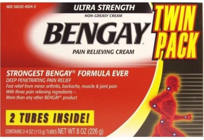 Bengay Pain Relieving Cream Ultra Strength Twin Pack Cream(226 g)