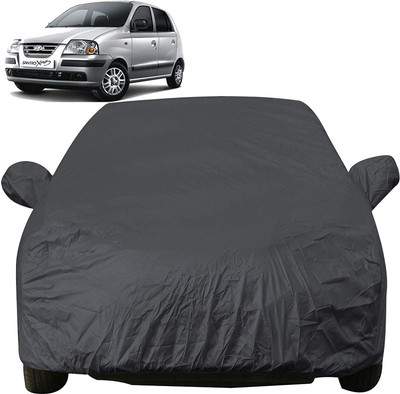 Xpress Cars Car Cover For Hyundai Santro L2 (With Mirror Pockets)(Grey)