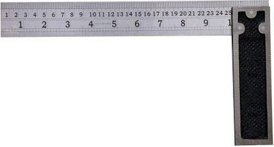 TOOLBUX Try Square 10 Inch || 90 Degrees Right Angle Ruler Tri-Square(Pack of 1)