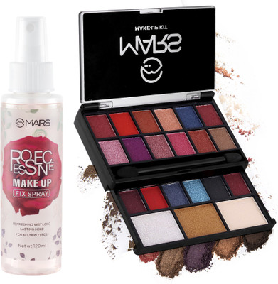 MARS 18 eyeshadow,2Highlighter,1Compact & Make Up Fixer Primer(2 Items in the set)