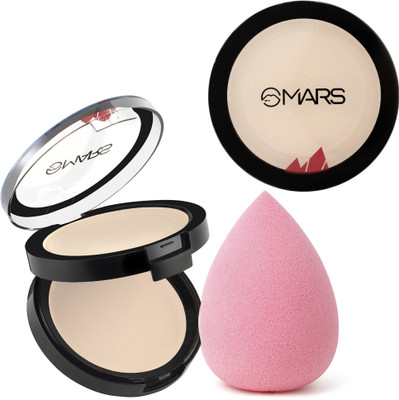 MARS 2in1 Magic Blemish Face Compact Powder & Makeup Sponge & Beauty Blender(2 Items in the set)