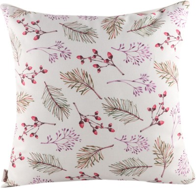 Home-The best is for you Floral Cushions Cover(Pack of 2, 45 cm*45 cm, White, Purple, Green)