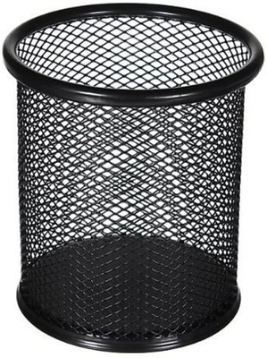 CreatMii 1 Compartments Metal Pen Stand(Black)